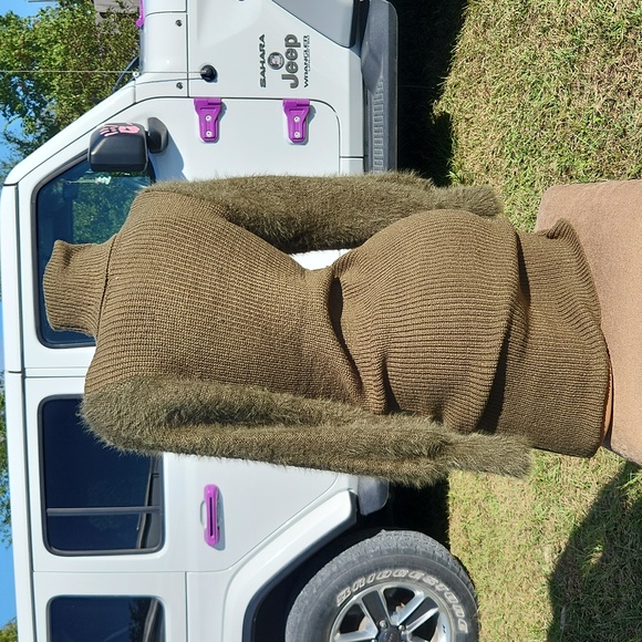 Stunning Thick Winter Bodycon Ribbed Sweater Dress - Picture 11 of 14